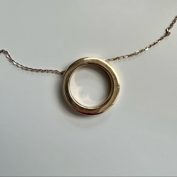 14k Gold Circle Pendant and Necklace Chain - Fine Jewelry - Picture 11 of 16